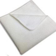 white microfiber towel