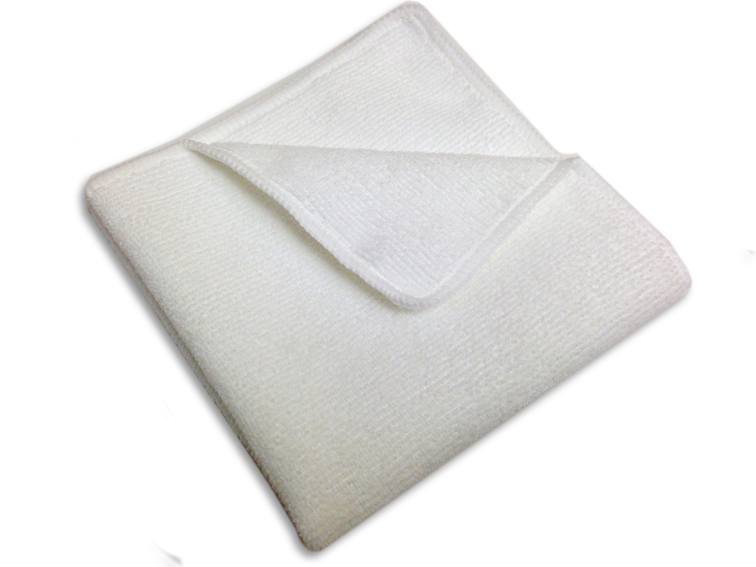 white microfiber towel